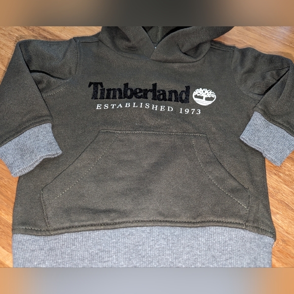 Timberland green and grey baby boy sweater - Picture 2 of 3